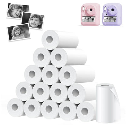 3-20 Rolls 57x25MM Thermal Paper Color Children Camera Instant Print Kids Camera Printing Paper Replacement Accessories Parts