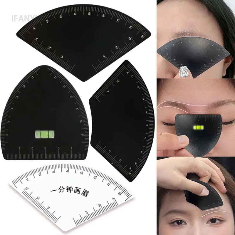 1/3pc Brow Shaping Stencil Women Instant Brow Shaper Ruler Multi-Style Template Kit for Fast & Precise Shaping Brow Magic Too