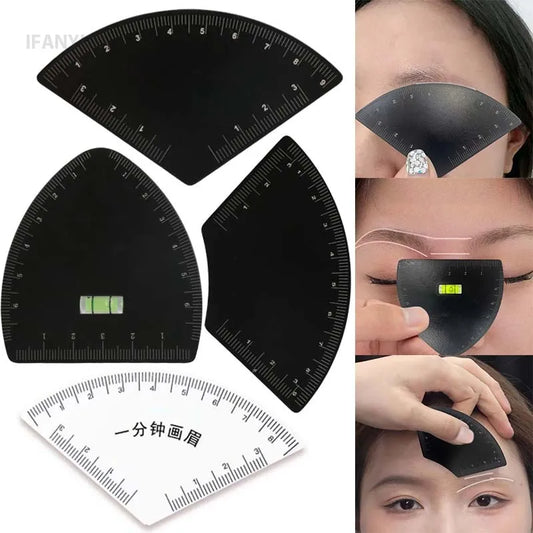 1/3pc Brow Shaping Stencil Women Instant Brow Shaper Ruler Multi-Style Template Kit for Fast & Precise Shaping Brow Magic Too