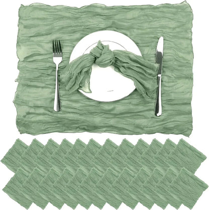Gauze Table Runner Dinning Decoration 90*300CM Rustic Country Boho Beach Wedding Party Table Decor Christmas Table Runners