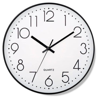 8 Inch Mute Quartz Wall Clock Cubic Digital Clock Living Room Bedroom Wall Clock Simple Digital Clock Home Decorations - Whit