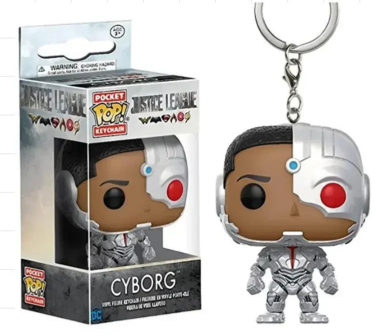 FUNKO Captain America Inro Man Deadpool Spider Man Thanos Thor Keychain Toys Vinyl Doll Collectible Toy Figures Best Kid Gift