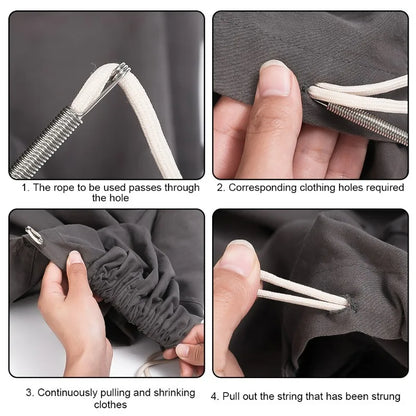 1/10Pcs Rope Threading Tool Bendable Spring Drawstring Threader Clip Drawstring Thread Multi Functional DIY Sewing Accessorie