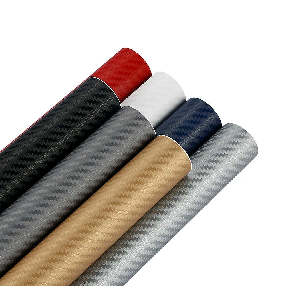 50cmx200cm 3D Carbon Fiber Vinyl Car Wrap Sheet Roll Film Car Stickers and Decal Motorcycle Auto Styling Accessories Automobi