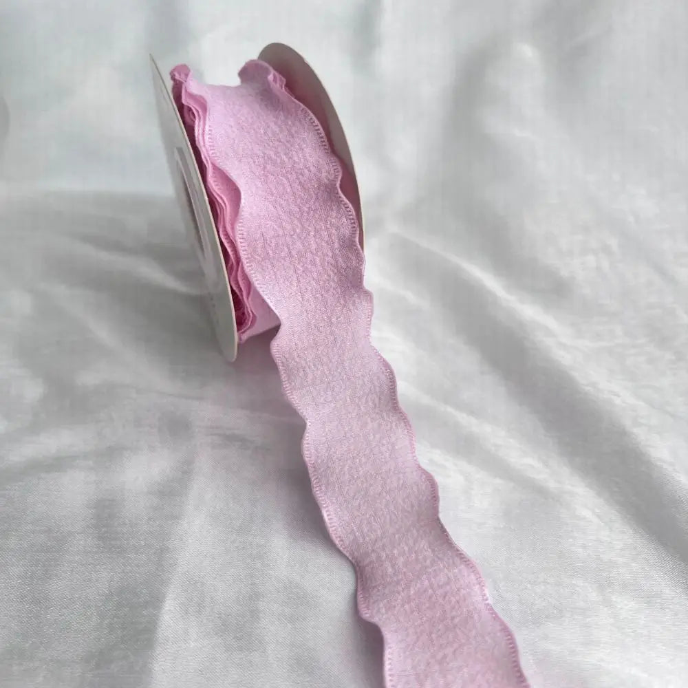 New 10 Yards Fishtail Yarn Ribbons Gift Wrapping Bouquets Wave Edge Pleated Gifts Packaging Material 2.5cm DIY Decor