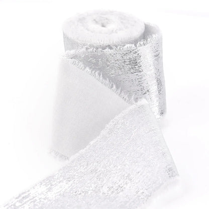 5M/Roll Silk Ribbon Handmade Ripped Ribbon Wedding Party Bowtie Bouquet Packaging DIY Ribbon Gift Box Ribbon Tie Decoration -