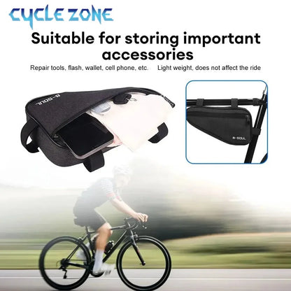 Bicycle Triangle Bag Bike Front Tube Frame Saddle Storage Bags MTB Cycling Pouch Durable Bike Versatile Bag Bicycle Accessori