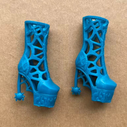 1/6 Monster Doll Boots Sandals Original Doll Shoes Unique Personality Toy Accessories for Collectible Figures - Blue (Style N