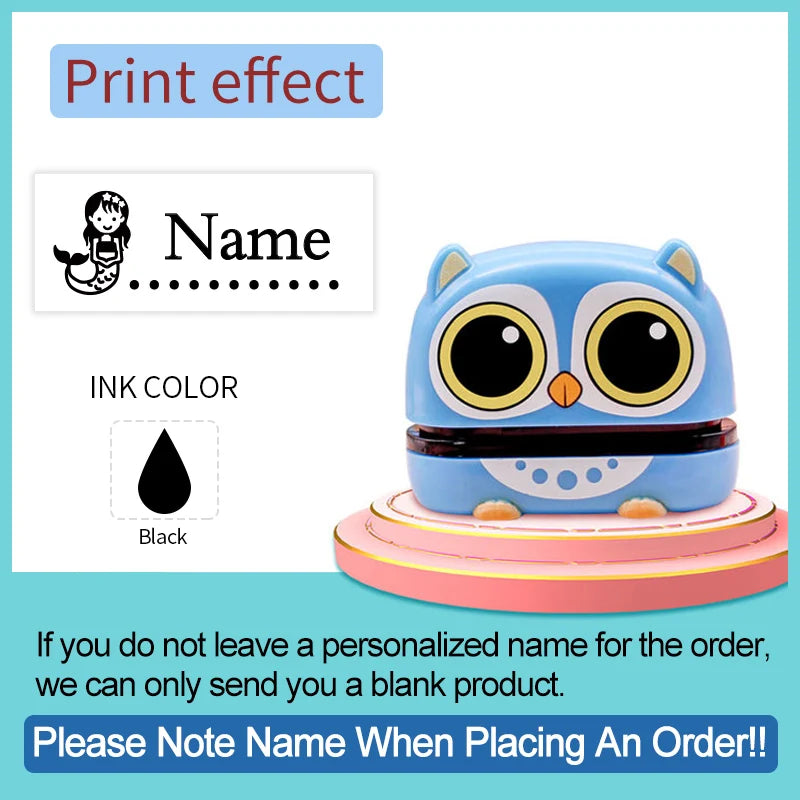 Personalized Name Stamp Set - Custom Waterproof Seal for Organizing Clothes,Shoe,School Supplies,Durable Back To School Gift