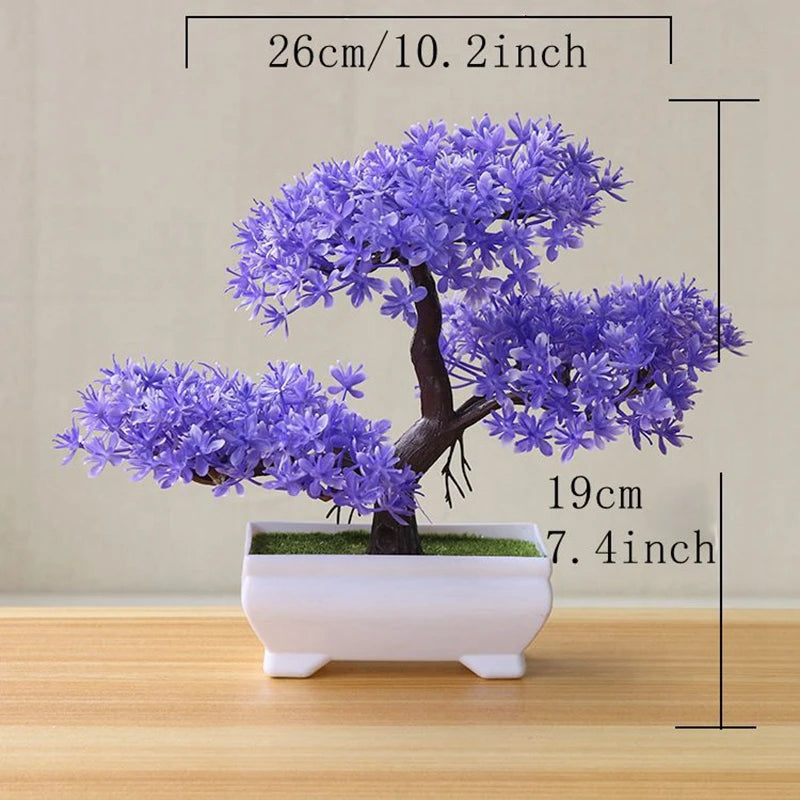 Artificial Tree Bonsai Simulation Plants Pot Plants for Garden Table Home Room Bedroom Decoration Outdoor Fake Plant Ornament