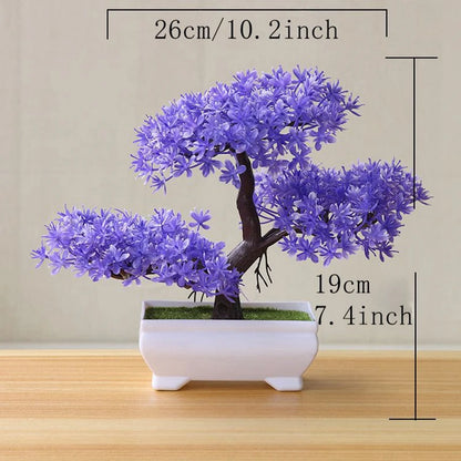 Artificial Tree Bonsai Simulation Plants Pot Plants for Garden Table Home Room Bedroom Decoration Outdoor Fake Plant Ornament