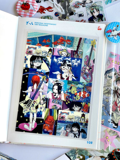 Exquisite Hand-Drawn Dreamcore Stickers Retro Comic Character Design, Rare Craft Materials for Scrapbooking & DIY Art
