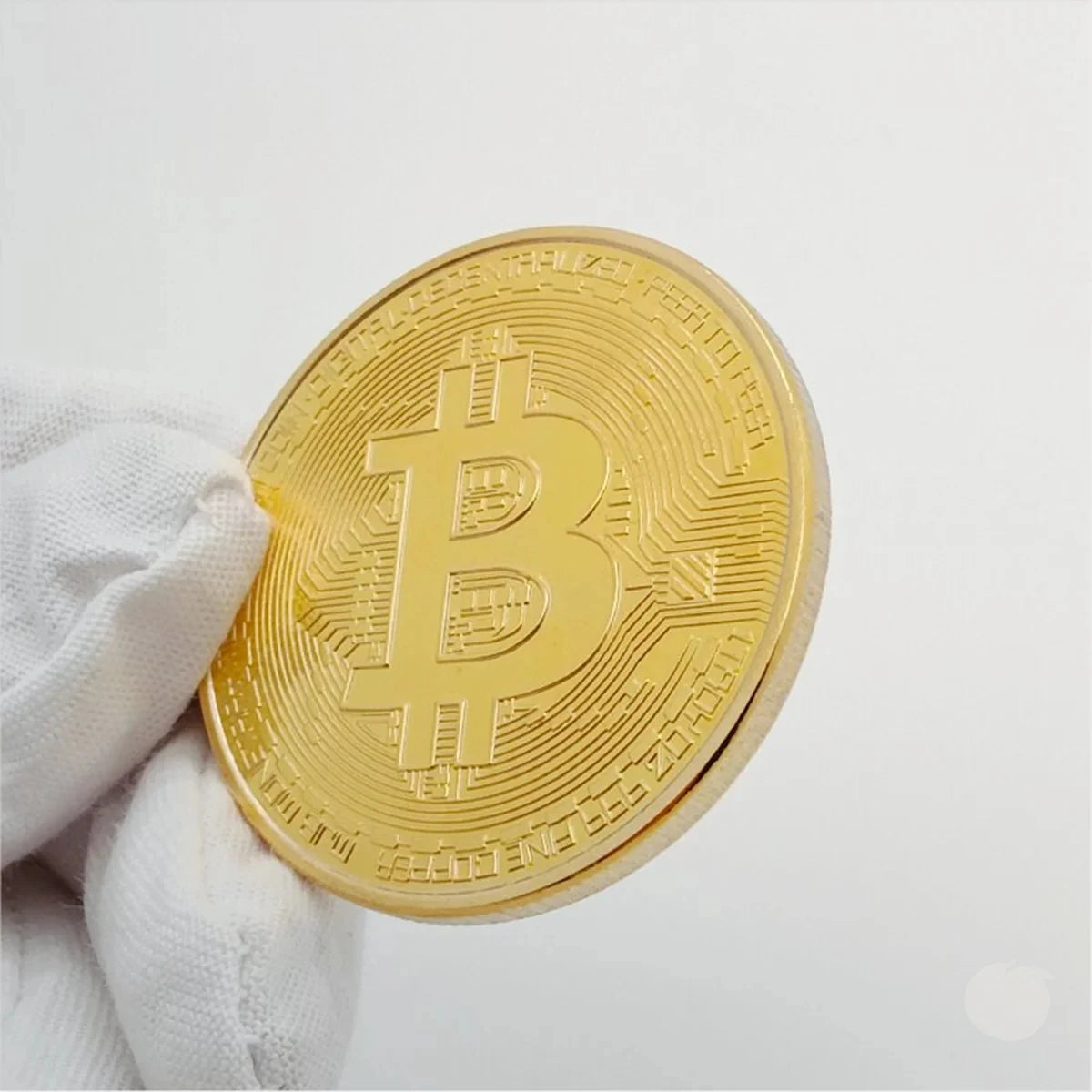 Gold Plated Bitcoin Coin Collectible Art Collection Gift Physical Commemorative Casascius Metal Antique Imitation Happy Birth