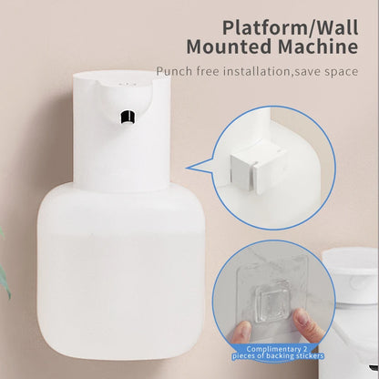 New Wall Mounted Automatic Soap Dispenser Foam Smart Hand Washing Machine 500ml Liquid Rechargeable Bathroom Induction Sensor