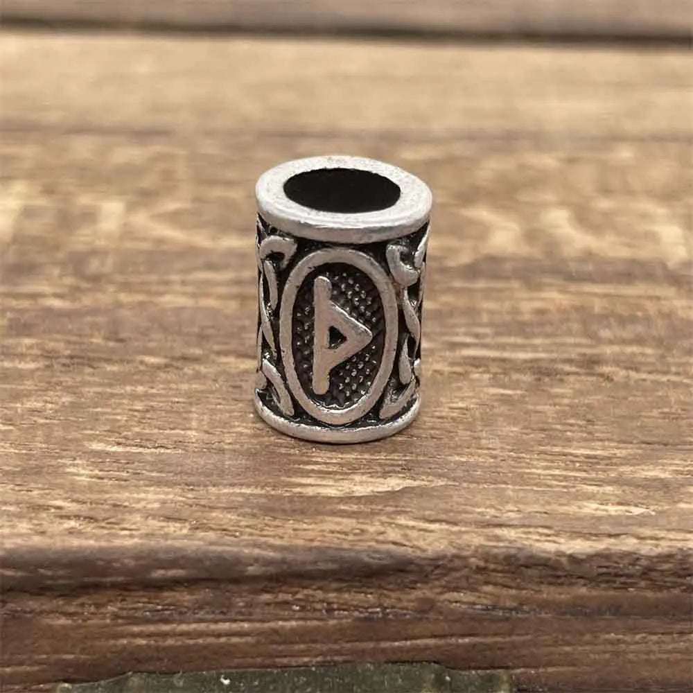Nostalgia 1pcs Tree Of Life Bead For Hair Beard Braids Norse Runes Viking Symbols Beads For Bracelet Jewelry Making - THURISA