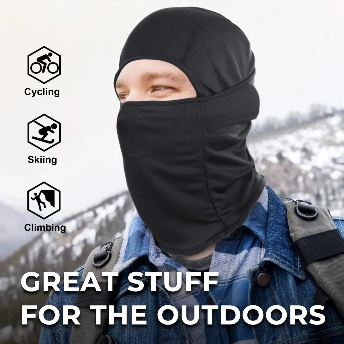 Balaclava Ski Mask Full Face Cover for Men and Women Breathable Full Face Mask for Skiing Outdoor Sports
