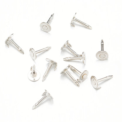 100pc Metal Locking Pin Back Brooch Badge Holder Lapel Base For DIY Jewellery Material Making Supply Craft Accessories Handma