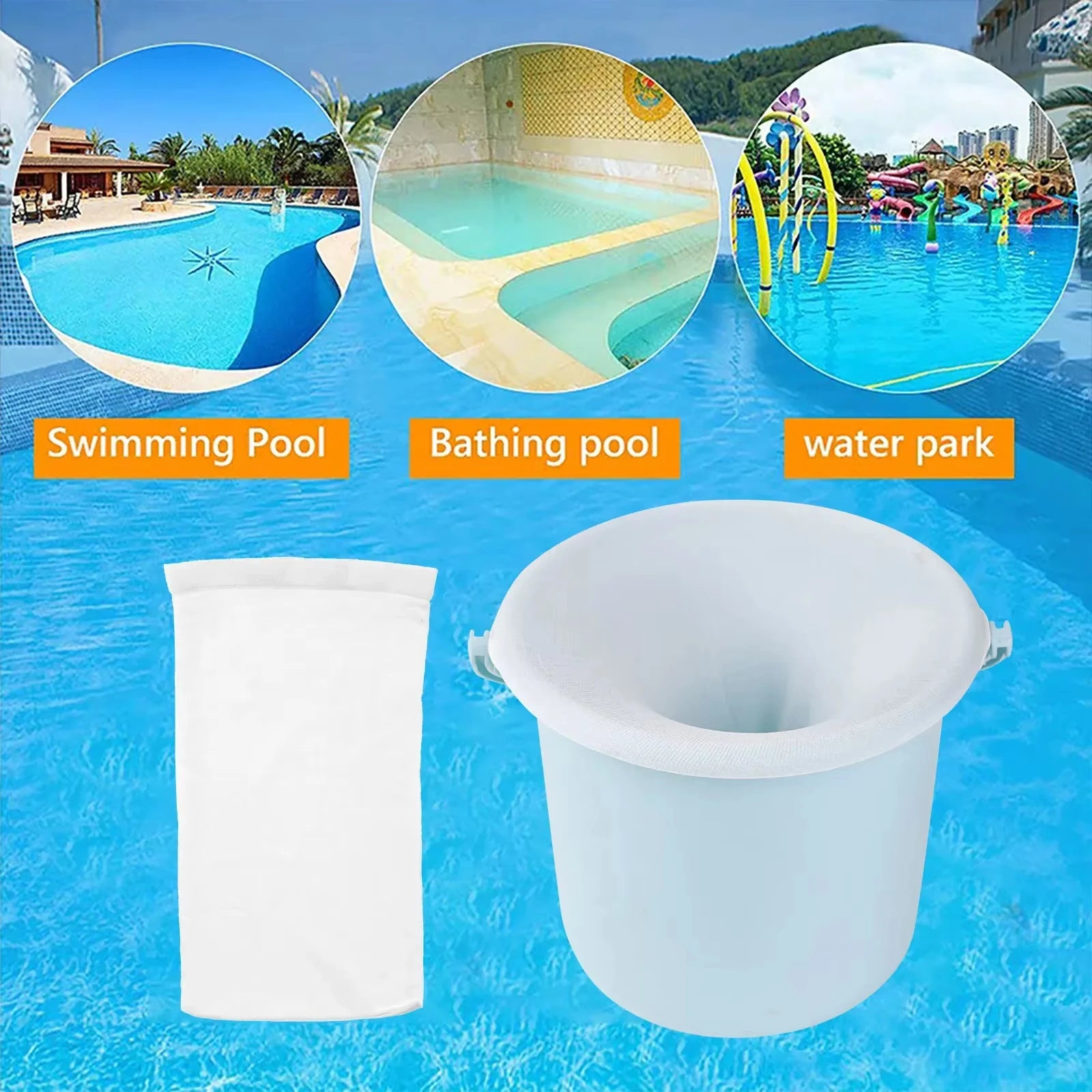 5-50Pcs Pool Skimmer Socks Filter Storage Nylon Swimming Pool Filter Socks For Basket Skimmer Pool Cleaning Filters