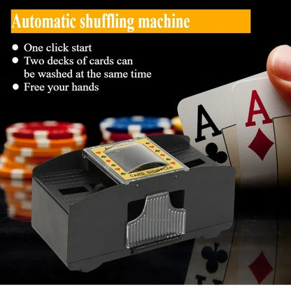 Automatic Card Shuffler Playing Card Dealer Shuffling Machine Casino Card Shuffler for UNO Blackjack Texas Hold'em Poker Card