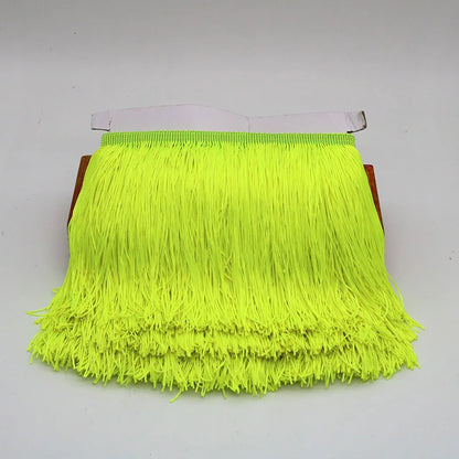 Lace Ribbon, 10 Yards Tassel Trim for Dress Trimming, Do It Yourself Crafts & Scrapbooking - Fluorescent yellow / 10 yards