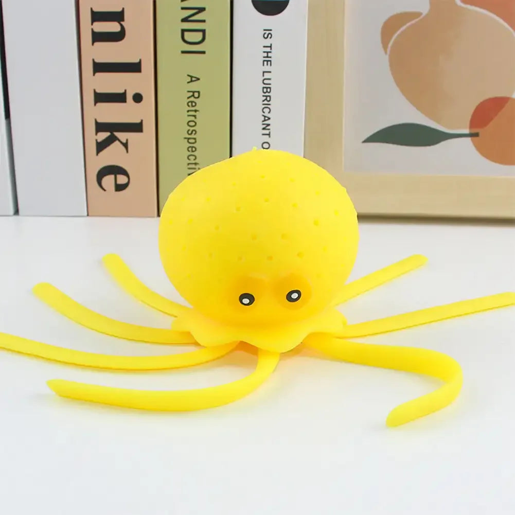 Baby Bath Toys Sponge Water Absorbing Octopus Squeezing Stress Relief Toys Summer Swimming Play Water Bath Toy for Children -