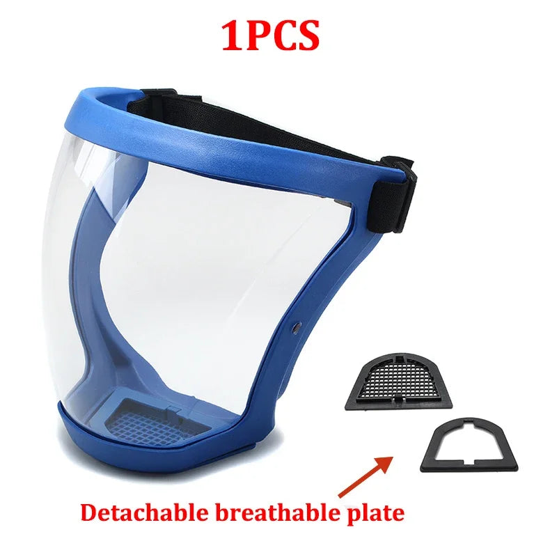 Protection Mask Splashproof Transparent Facial Protector Face FaceMask Protective Outdoor Safety Mask Head Cover Work Protect