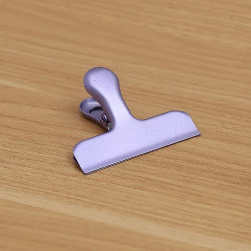 Fromthenon Vintage Binder Clip Metal Planner Clips Pink Red Gold Color Clamp Office Decorative Supplies School Stationery - P