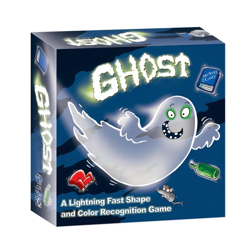 Ghost Board Game Fun Family Blitz Card Game for Adults Kids 1-4 Players Set Entertainment Party Holiday Gifts