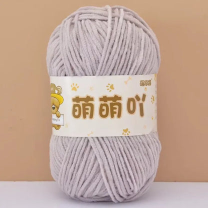 Fluffy Chenille Yarn for Crocheting doll thread Soft Bulky Velvet Yarn for Knitting Crochet Crafts Amigurumi Matte Chenille Y