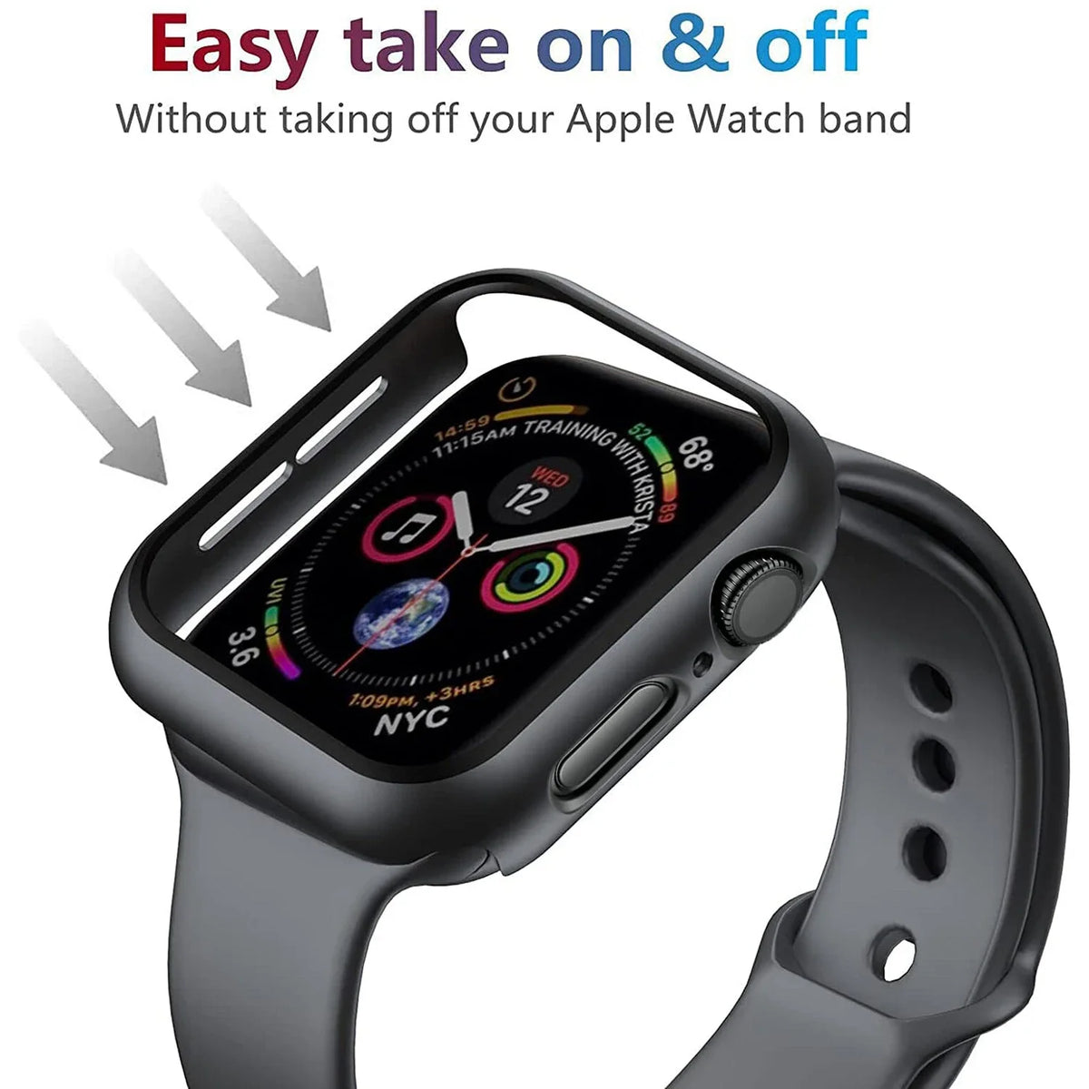 Tempered Glass+Cover For Apple Watch 11 10 9 8 7 46mm 42mm PC Bumper Screen Protector Case iWatch Series 7 6 5 4 SE3 44 40 45