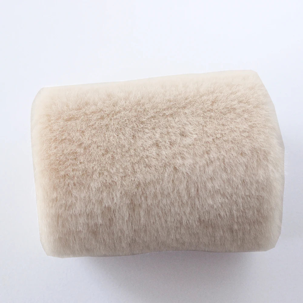 DIY 5MM Plush Fabric Encryption Thickening fabric solid Solf Atrtificial Fur Patchwork bags Doll clothing Decoration material