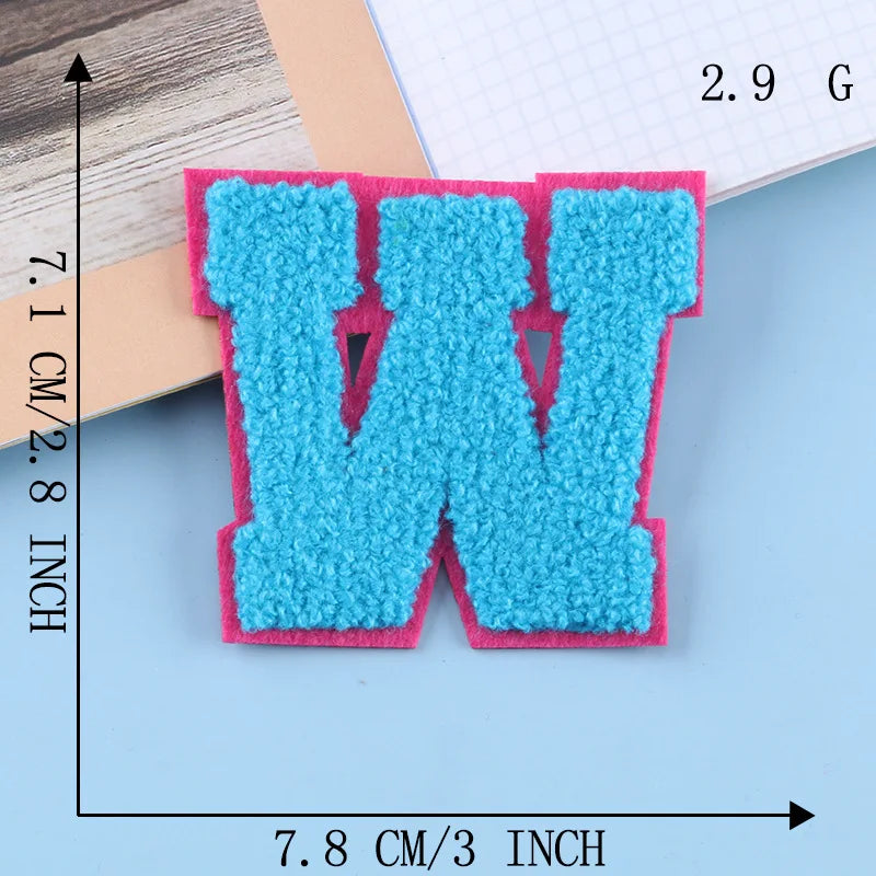 Color Alphabet, Letter, Name, Patches for Clothing Hat, Cloth Sticker, Embroid, Garment Accessories, DIY Logo, Iron-on, Sewin