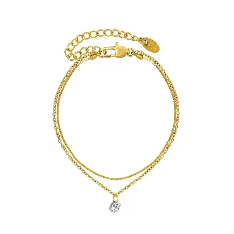 Stainless Steel Bohemian Style Personalized Anklet - E16