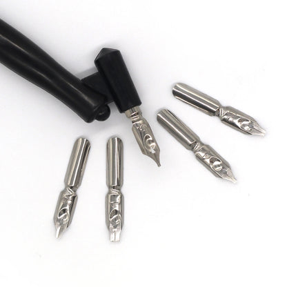 New Arrival Dip Pen Manga Calligraphy Dip Pen Holder+6 Nibs for Lettering Sketching Drawing Kit Fountain Pen Stationery Suppl