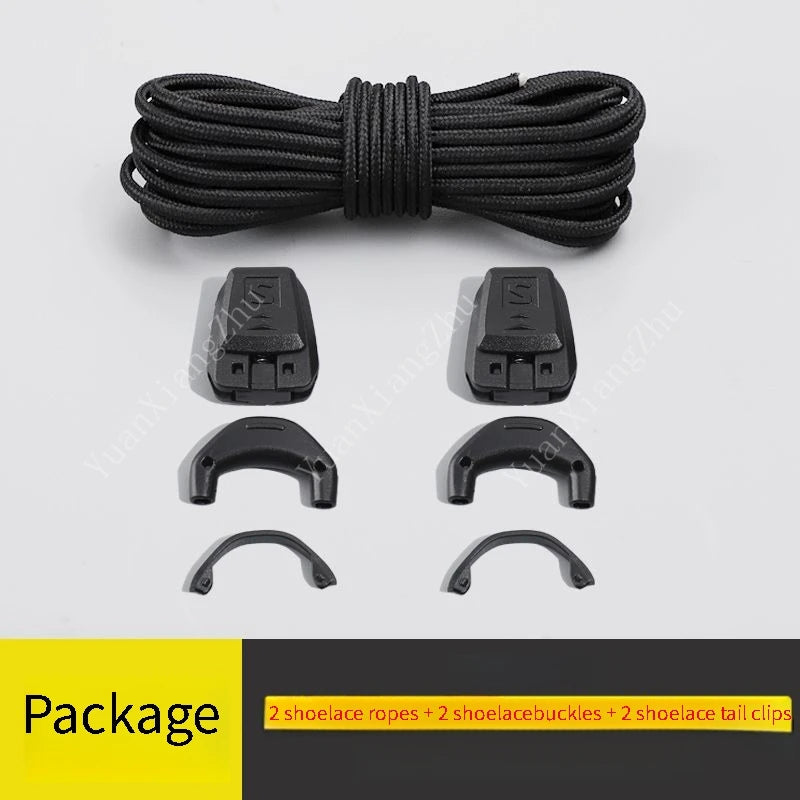 New No tie Shoe laces Round Tennis Laces Without ties Adult Kids Quality Running Sneakers Shoelaces Black White Shoes Accesor