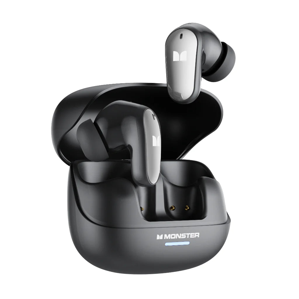 Monster MQT52 Gaming Headset TWS Wireless Bluetooth 5.4 HIFI Stereo Sound Earphones Talking Noise Canceling Earbuds with Mic