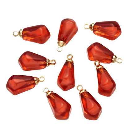 10pcs Red Pink Pomegranate Seed Resin Charm Pendants for DIY Necklace Earrings Bracelet Jewelry Making