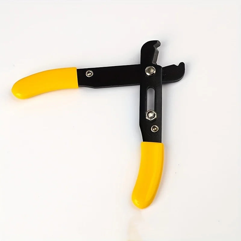 Jewelry Chain Clamp Pliers - Riveting Tool, DIY Chain Cutter & Opener, Adjustable Toothless Pliers for Jewelry Making - Flat 