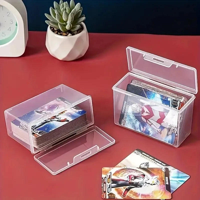1/3pcs Playing Card Box, Clear Deck Case, Two Poker Images Can Be Placed (NO Cards) Christmas, Halloween, Thanksgiving Gift P