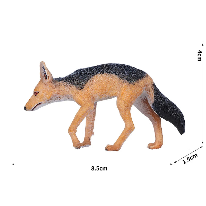 Simulation Wild Animal Model Wolf Monkey Fox Pangolin Squirrel Chinchilla Donkey Sloth Realistic Animal Figures Toys For Kids