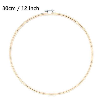 8/10/13/15/18/30cm Embroidery Hoop DIY Needlecraft Cross Stitch Machine Bamboo Frame Ring Round Loop Hand Household Sewing To
