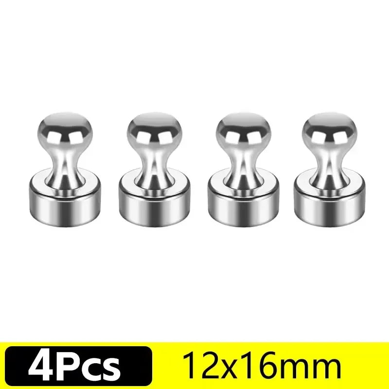 50/1Pcs Metal Strong Magnetic Pushpins Magnets Pin Whiteboard Fridge Thumbtack Power Magnet Sheets Push Pins for Office Schoo