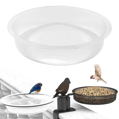 1pcs Bird Feeding Dish Tray Platform Feeder Bird Water Bowl Hanging Bird Bath Outdoor Outside Patio Parrot Tree Garden Courty
