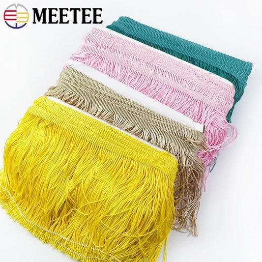 10-30cm Long Tassel Fringes For Sewing Clothes Decorative Ribbons Fringe Fabric Dress Curtain Lace Trims DIY Garment Accessor