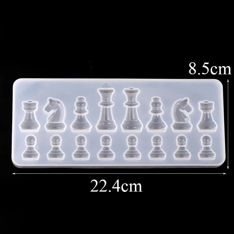 Silicone Mold, Chess Shape Silicone Mold, Resin Mold for Jewelry, Epoxy Resin Mold, Clay Molds for DIY Projects, Flexible Mol
