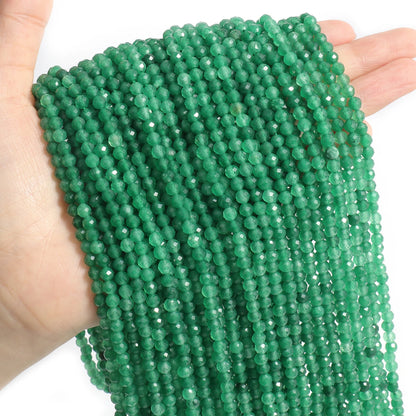 Faceted Natural Stone Beads Faceted Amazonite Aquamarine Opal Labradorite Loose Spacer Bead For Jewelry Making 2 3 4mm
