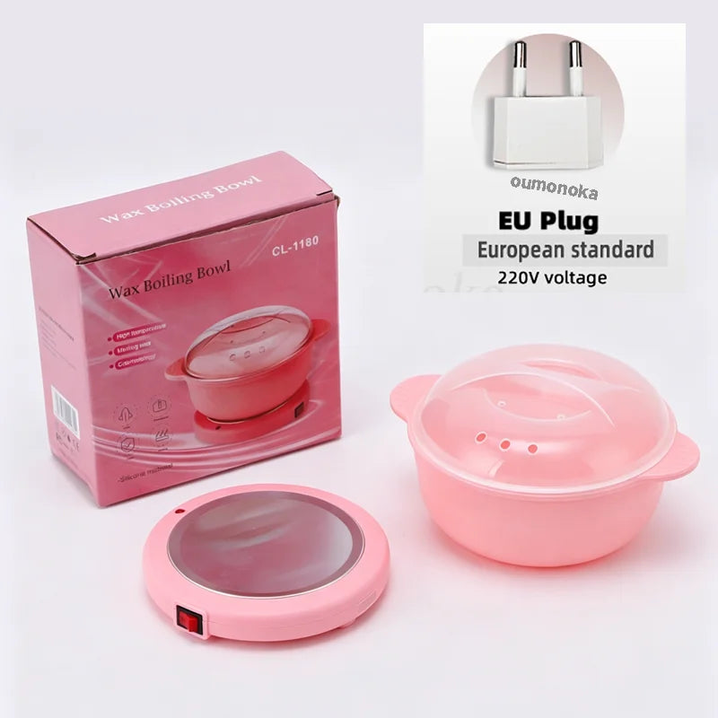 Wax Heating Machine Kit for Hair Removal Depilatory Pot Shaving Wax Melting Device Paraffin Hand Therapy for Salon And Home U
