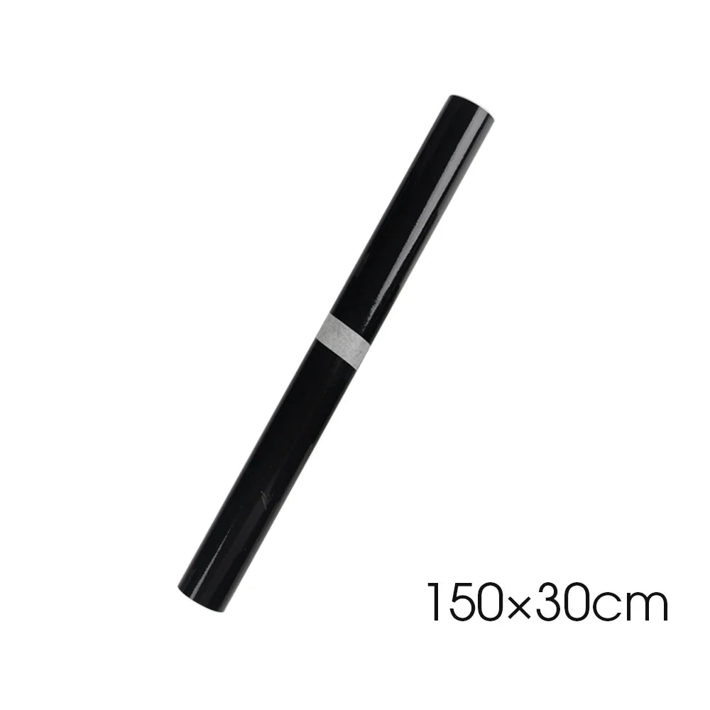 Gloss Black Car Body Film Vinyl Wrap Decals Self Adhesive Sticker Motorcycles Bike Auto Skin Color Changing Films 150*50cm - 