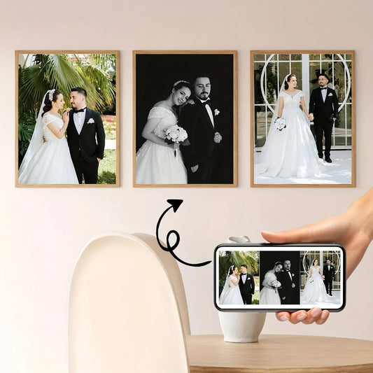 1/2/3pcs Custom Canvas Printing Personalized Photo Suitable for Family Life Pets Scenery Couple Weddings Home Decor Poster Gi