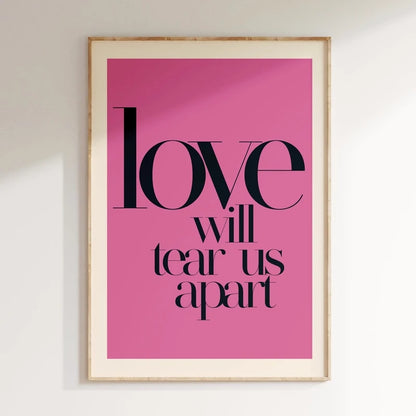 Minimalism Decor Music Posters Pink Colors Love Lyrics Wall Art Canvas Painting Inspired Living Room Home Decor No Frame - 12